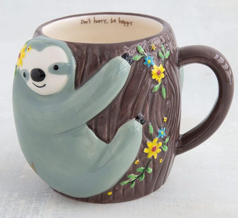 Sloth on a tree Mug